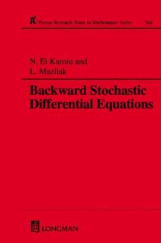 Cover of Backward Stochastic Differential Equations