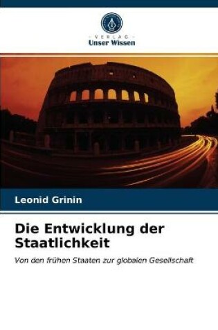 Cover of Die Entwicklung der Staatlichkeit