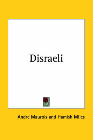 Cover of Disraeli (1928)