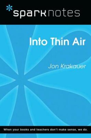 Cover of Into Thin Air (Sparknotes Literature Guide)