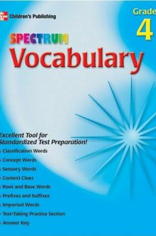Cover of Spectrum Vocabulary, Grade 4