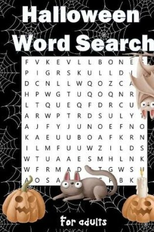 Cover of Halloween Word Search for adults