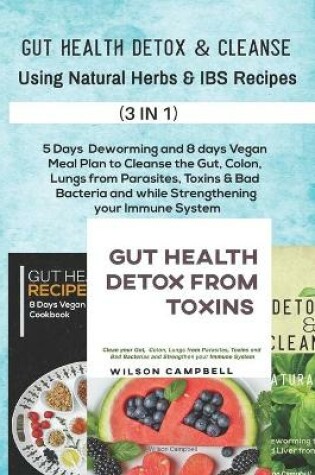 Cover of Gut Health Detox & Cleanse Using Natural Herbs and Ibs Recipes