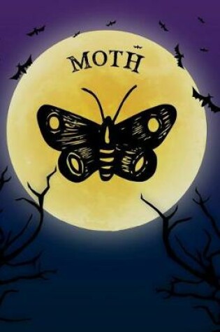 Cover of Moth Notebook Halloween Journal