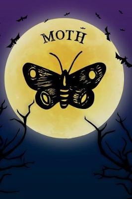 Book cover for Moth Notebook Halloween Journal