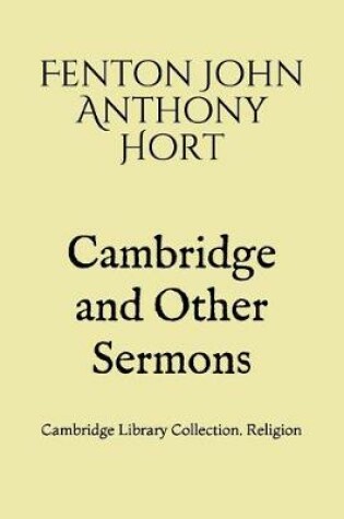 Cover of Cambridge and Other Sermons