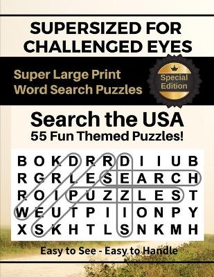 Book cover for SUPERSIZED FOR CHALLENGED EYES, Special Edition - Search the USA