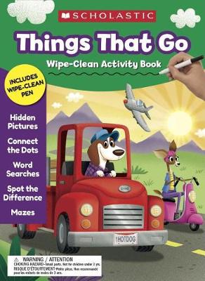 Book cover for Things That Go Wipe-Clean Activity Book