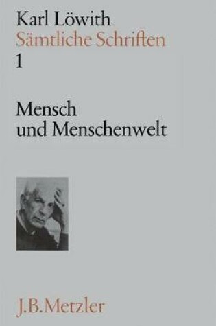 Cover of Karl Löwith: Mensch und Menschenwelt