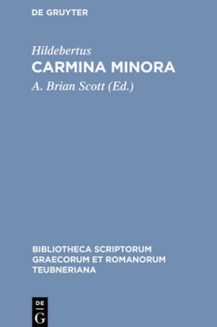 Cover of Hildebertus: Carmina CB