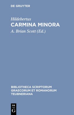 Cover of Hildebertus: Carmina CB