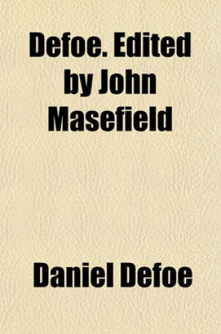 Cover of Defoe. Edited by John Masefield