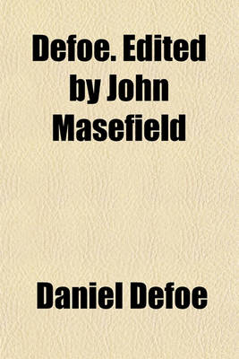 Book cover for Defoe. Edited by John Masefield