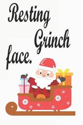 Book cover for Christmas Notebook, Resting Grinch face