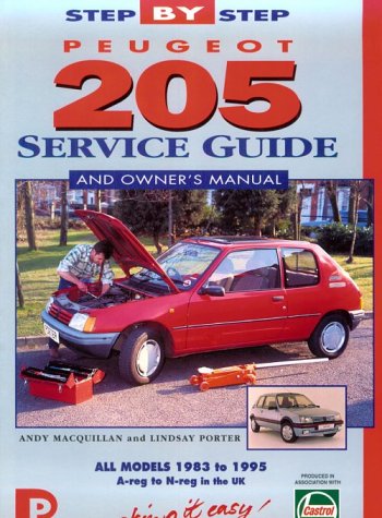 Book cover for Peugeot 205 Service Guide and Owner's Manual