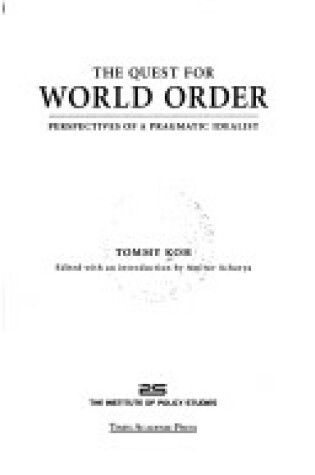 Cover of The Quest for World Order