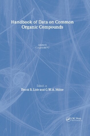 Cover of Handbook of Data on Common Organic Compounds