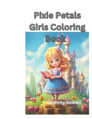 Book cover for 4.Pixie Petals girls coloring book