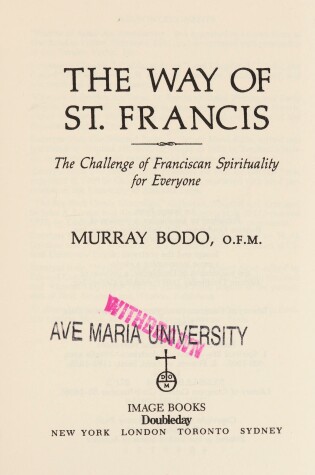 Cover of The Way of St. Francis