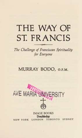 Book cover for The Way of St. Francis