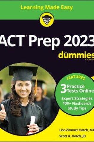 Cover of ACT Prep 2023 For Dummies with Online Practice 9th Edition