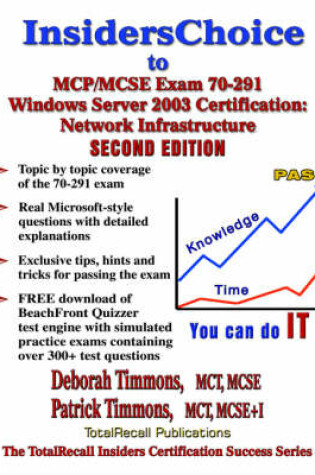 Cover of InsidersChoice to MCP/MCSE Exam 70-291 Windows Server 2003 Certification