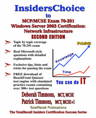 Book cover for InsidersChoice to MCP/MCSE Exam 70-291 Windows Server 2003 Certification