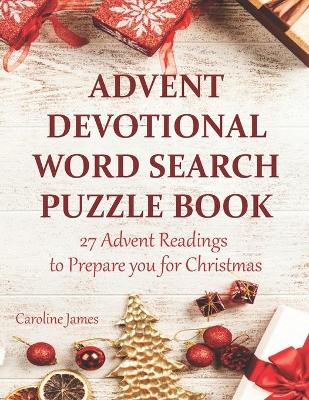 Book cover for Advent Devotional Word Search Puzzle Book