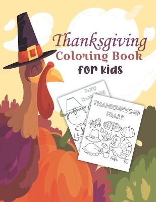 Book cover for Thanksgiving Coloring Book for kids