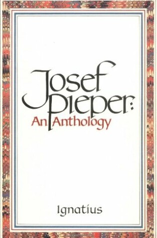Cover of Josef Pieper