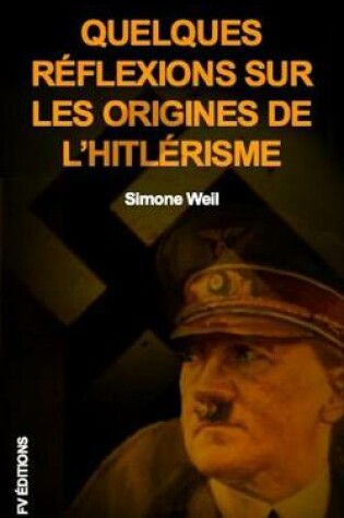 Cover of Quelques Reflexions Sur Les Origines de l'Hitlerisme