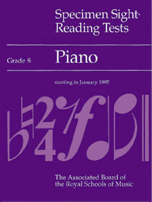 Cover of Specimen Sight-reading Test for Piano