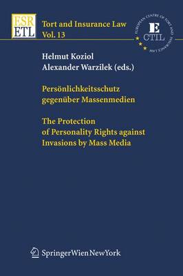 Book cover for Personlichkeitsschutz Gegenuber Massenmedien / the Protection of Personality Rights Against Invasions by Mass Media