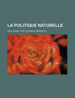 Book cover for La Politique Naturelle