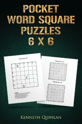 Cover of Pocket Word Square Puzzles - 6 x 6