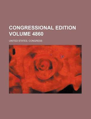 Book cover for Congressional Edition Volume 4860