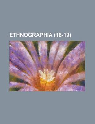 Book cover for Ethnographia (18-19)
