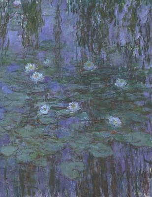 Book cover for Blue Water Lilies, Claude Monet. Graph Paper Journal