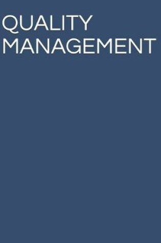 Cover of Quality Management