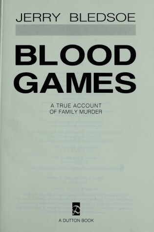 Cover of Bledsoe Jerry : Blood Games (Hbk)