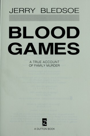 Book cover for Bledsoe Jerry : Blood Games (Hbk)