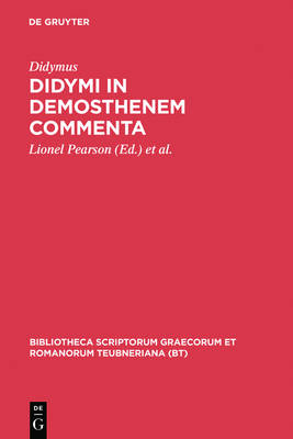 Book cover for In Demosthenem Commenta CB