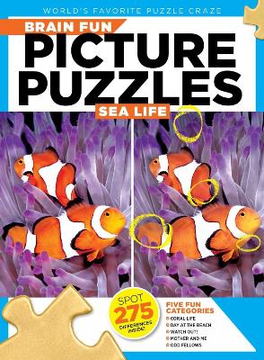 Book cover for Brain Fun Picture Puzzles: Sea Life