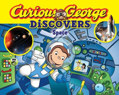Book cover for Curious George Discovers Space