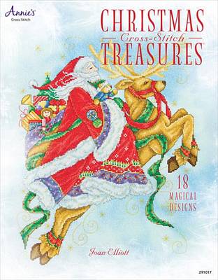 Book cover for Christmas Cross-Stitch Treasures