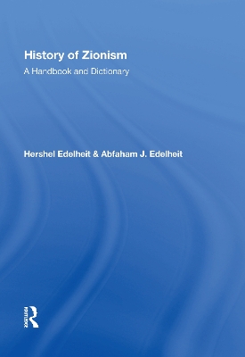 Book cover for History Of Zionism