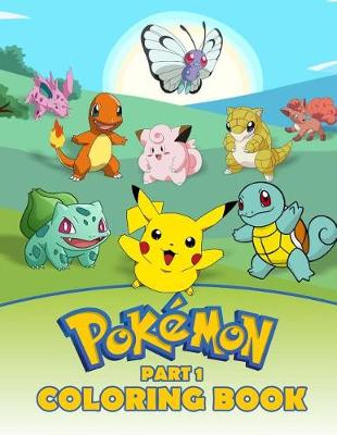 Book cover for Pokemon Coloring Book Part 1