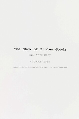 Cover of The Show of Stolen Goods