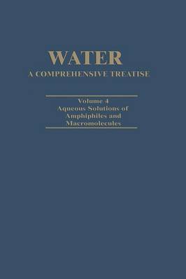 Cover of Water A Comprehensive Treatise