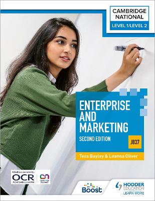 Book cover for Level 1/Level 2 Cambridge National in Enterprise & Marketing (J837): Second Edition